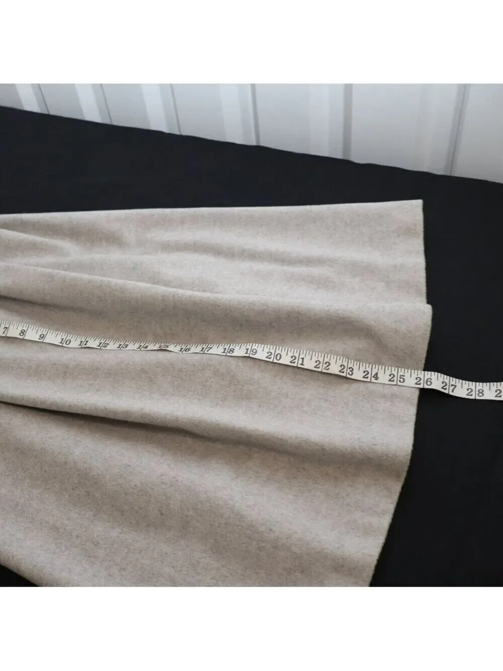 Kenta Matsushige Women's Minimalist Wool Gray Skirt A-Line Size EU38 US 6 Japan